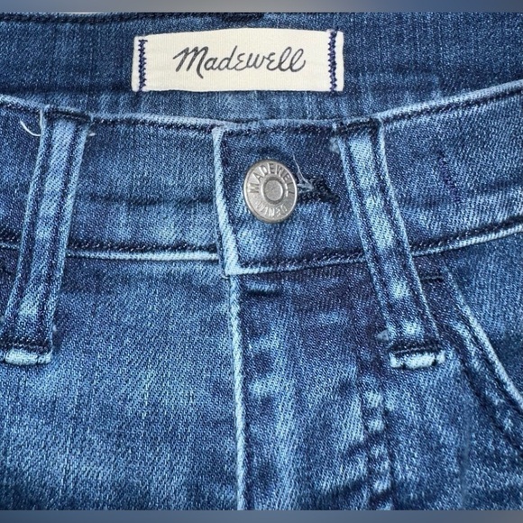 Madewell 9" Mid-Rise Skinny Jeans in Beattie Wash: Velvet Tuxedo Stripe Size 26 - Picture 11 of 11